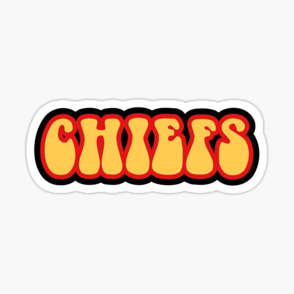 3 Inch Round Chiefs Sticker
