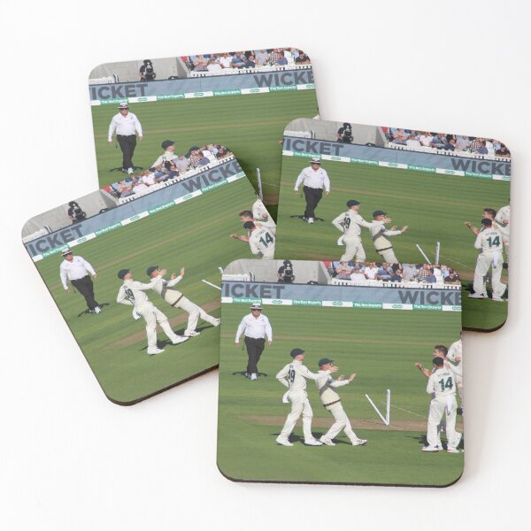 Item preview, The Australian cricketer celebrate the wicket of Joe Root during the Ashes designed and sold by prithvi454.