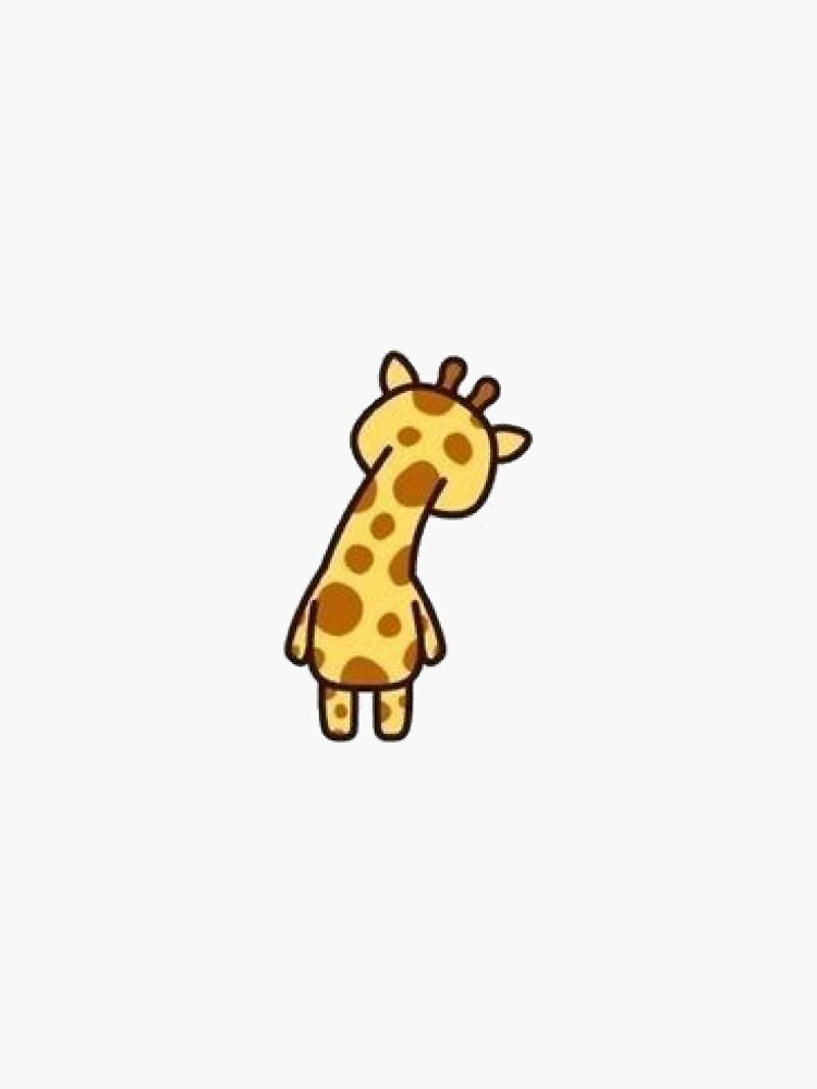 Thumbnail 3 of 3, Sticker, Cartoon Giraffe designed and sold by paytonstach.
