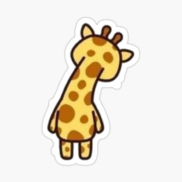 Cartoon Giraffe Sticker