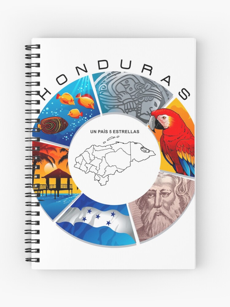 Cuaderno de espiral «HONDURAS CIRCULO TURISTICO» de zeuscomics | Redbubble