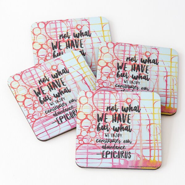Item preview, Not what we have but what we enjoy constitutes our abundance designed and sold by mindfulmimi.