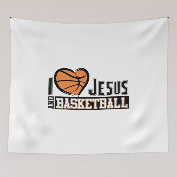 Item preview, Jesus and Basketball Heart Love College March Brackets designed and sold by hadleydesigns.