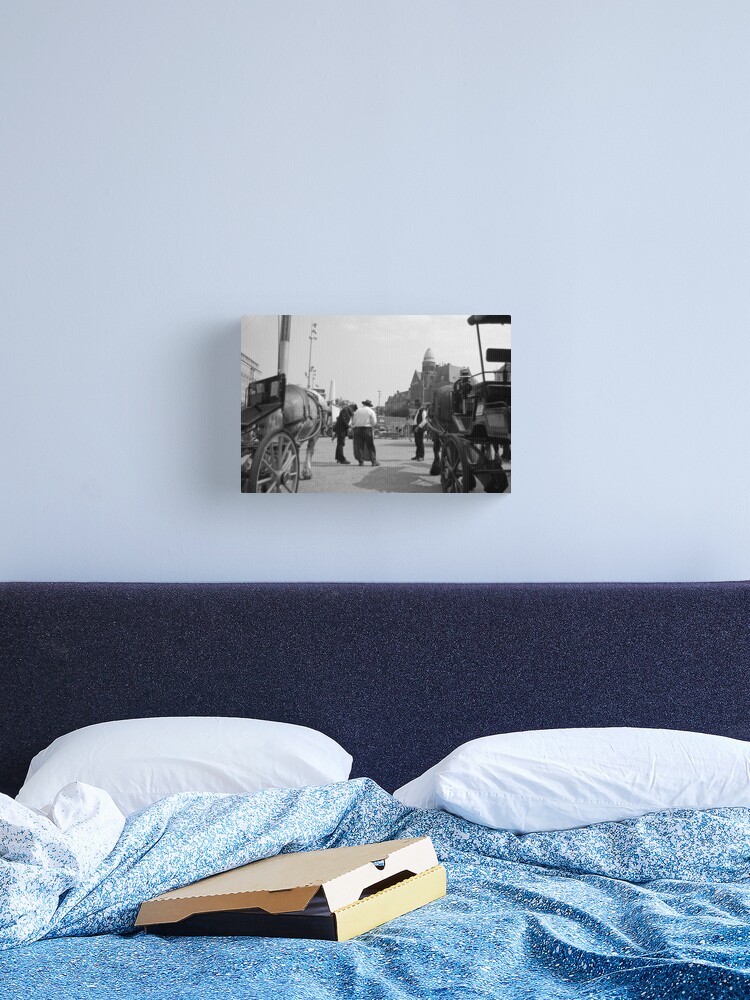 Thumbnail 2 of 3, Canvas Print, Between rides designed and sold by steppeland.