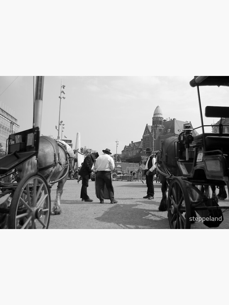 Thumbnail 3 of 3, Canvas Print, Between rides designed and sold by steppeland.