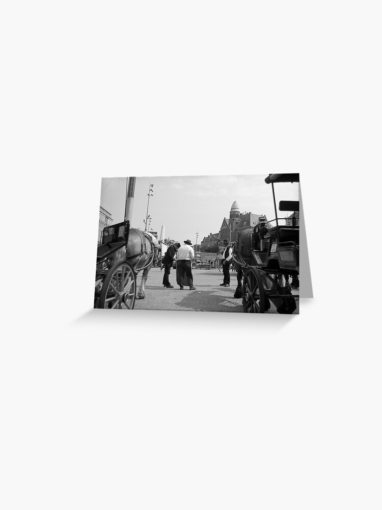 Thumbnail 1 of 2, Greeting Card, Between rides designed and sold by steppeland.