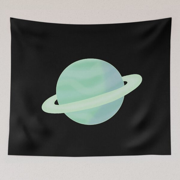 Item preview, Pastel Green Ringed Planet designed and sold by WildRose271.