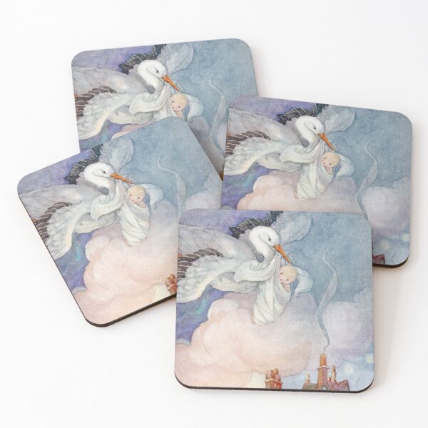 Item preview, The Stork by Anne Anderson designed and sold by vintage-art.