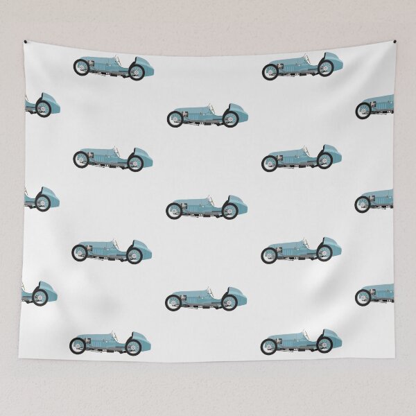 Item preview, Austin 7 Single Seater Racing Classic Car (Blue)  designed and sold by JHMimaging.