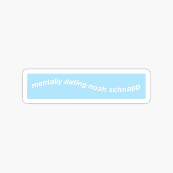 Mentalmente saliendo con Noah Schnapp Pegatina