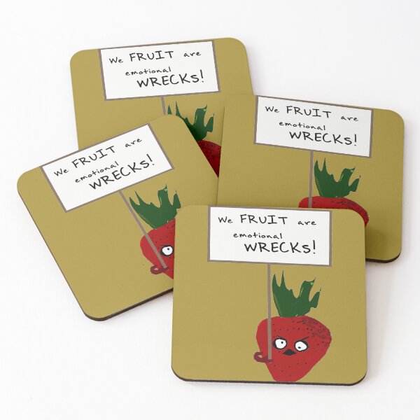 Item preview, Strawberry Protesting Vegans designed and sold by Thispoeticlife.