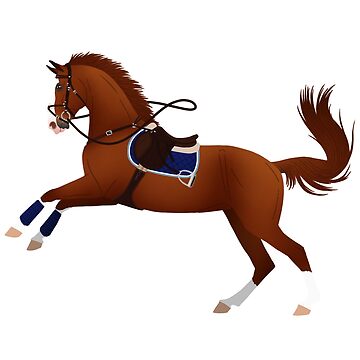 Artwork thumbnail, Naughty Sorrel Jumper Horse - Equine Rampaige by equinerampaige
