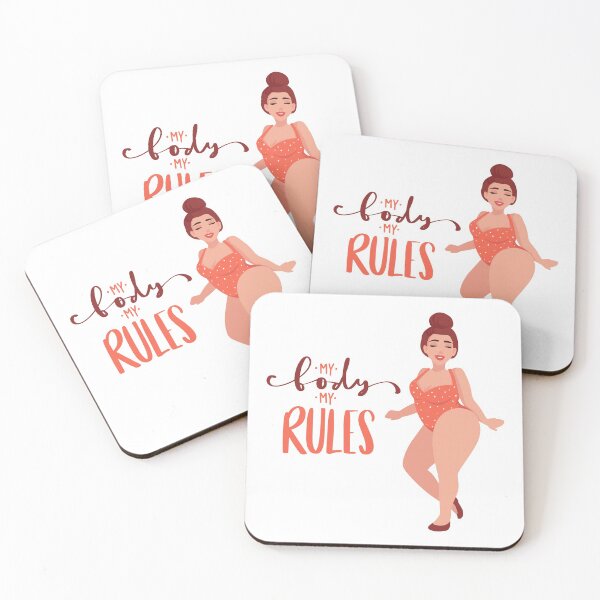 Item preview, My Body My Rules - Pretty Curvy Girl designed and sold by shop4fun.
