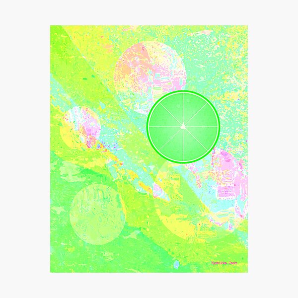 Lime Puff Photographic Print