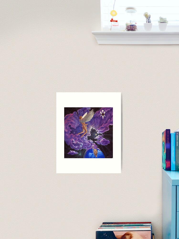 Thumbnail 1 of 3, Art Print, Angel heart space lion robot designed and sold by RetinalKandy.