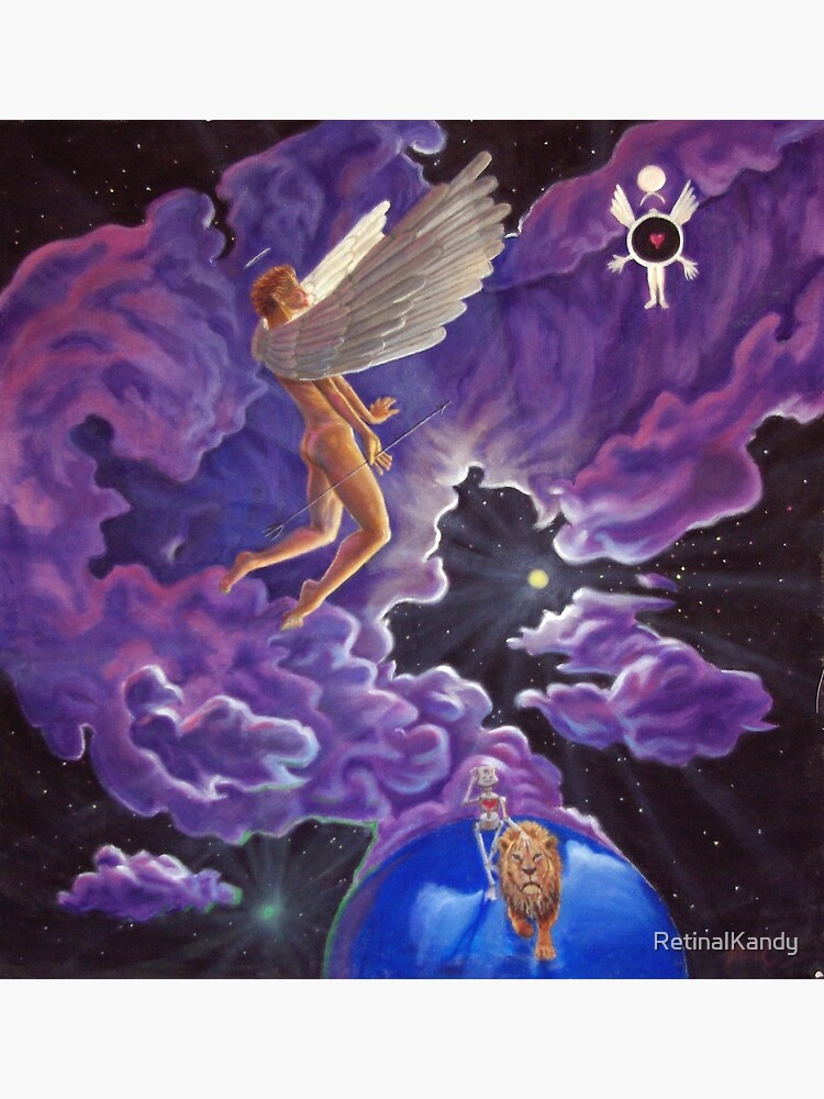 Thumbnail 3 of 3, Art Print, Angel heart space lion robot designed and sold by RetinalKandy.