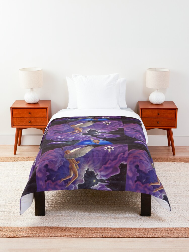 Alternate view of Angel heart space lion robot Comforter