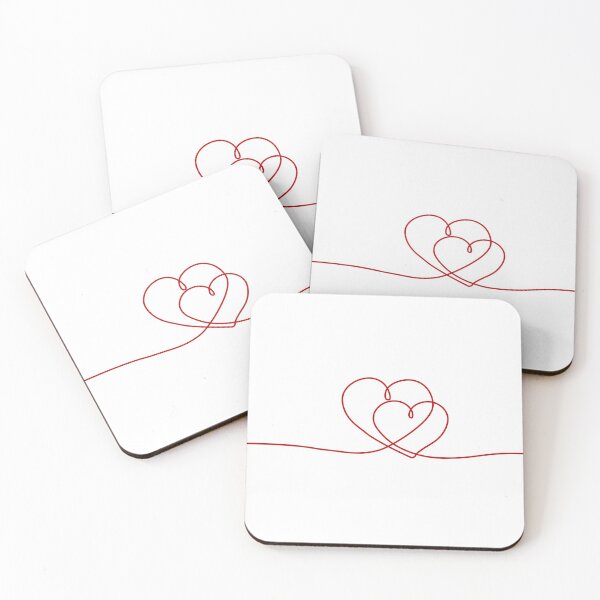 Item preview, doppelte Herzen Linie in rot designed and sold by Nicole Bleck.