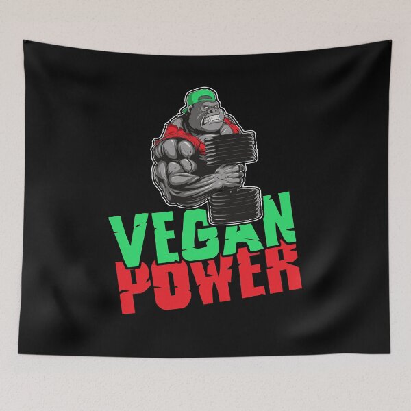 Item preview, Vegan Power - Gorilla Beast Workout Fitness Bodybuilder Gift designed and sold by Dressed For  Duty.