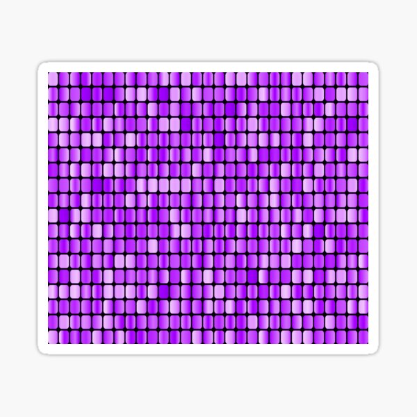 Beautiful Glamour metallic seamless pattern - purple Sticker