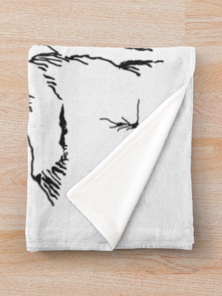 "Misty Mountains Smaug" Throw Blanket by lotrfan Redbubble