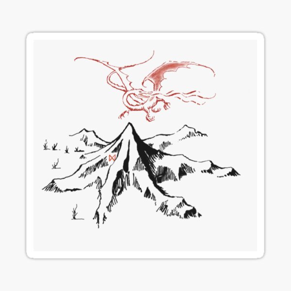 Misty Mountains Stickers Redbubble