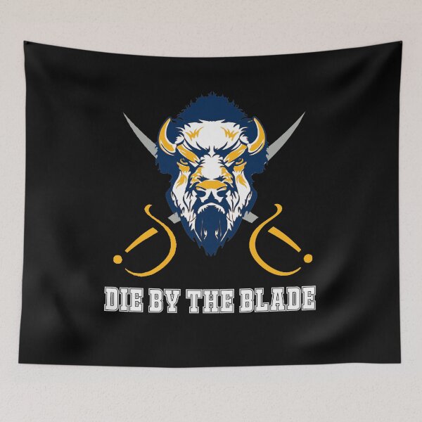 Item preview, Die by the Blade with text  designed and sold by ScapegoatPrints.