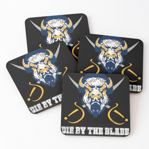 Item preview, Die by the Blade with text -distressed designed and sold by ScapegoatPrints.