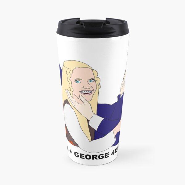 Jan Brady Loves George Glass Travel Mug