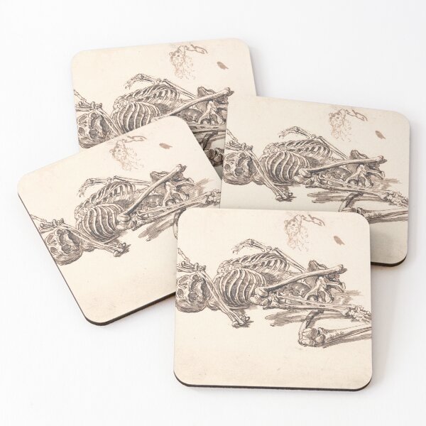 Item preview, Skeleton Taking a Nap Sticker Phone Case Notebook Mug Clock designed and sold by Skelly McBones.
