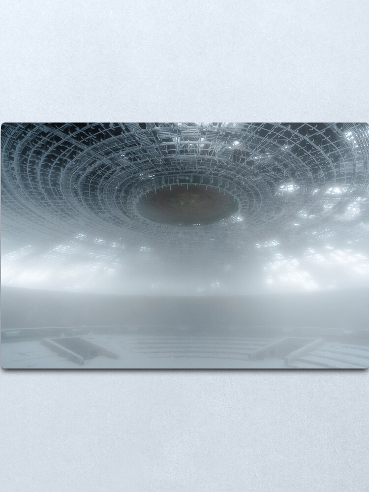 Alternate view of Buzludzha lost in the snow Metal Print