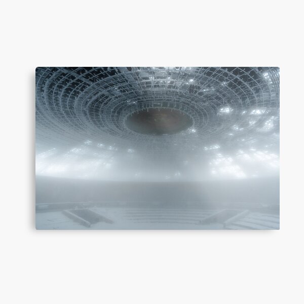 Buzludzha lost in the snow Metal Print