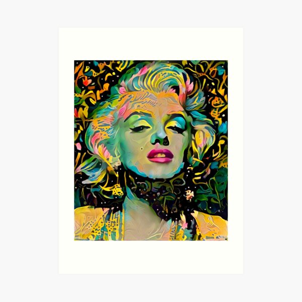 Flores de marilyn monroe Lámina artística