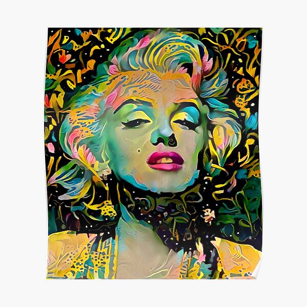 Fleurs de Marilyn Monroe Poster