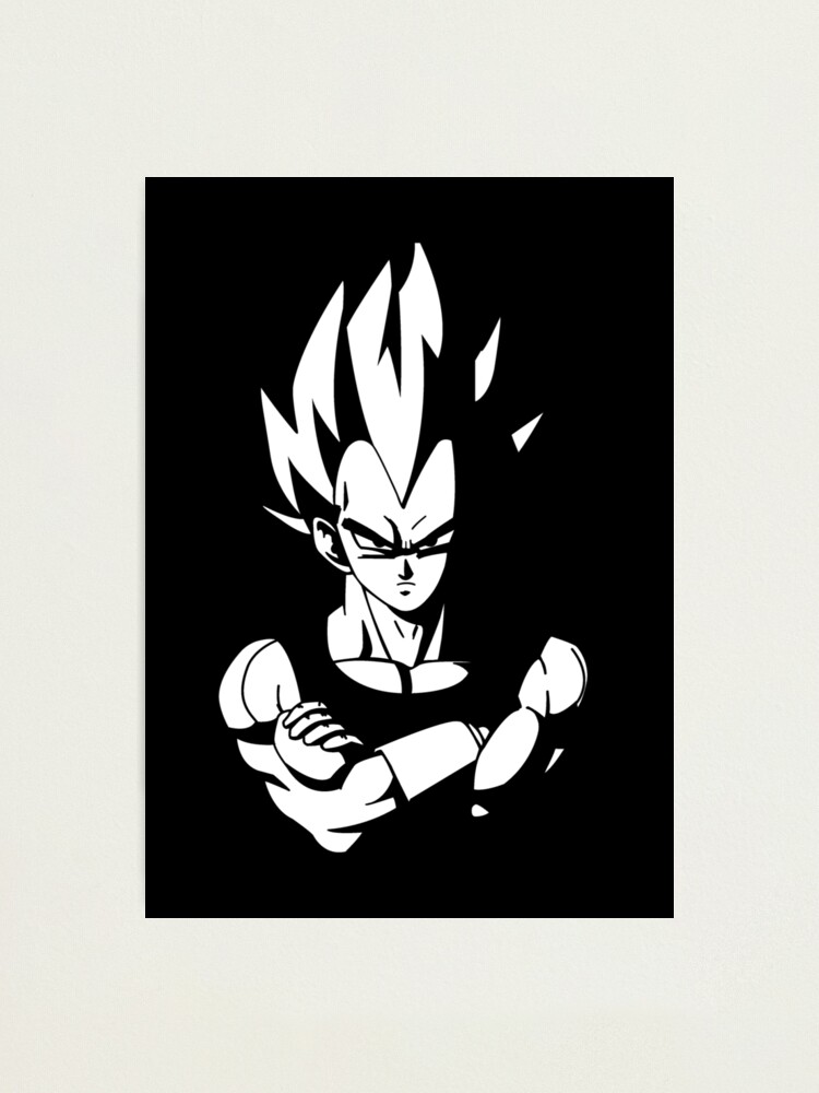 black and white vegeta