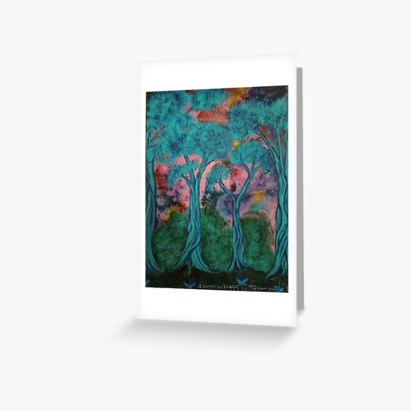 Buried Blues Greeting Card