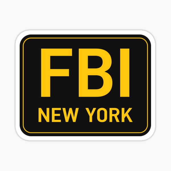 "FBI New York Field Office" Sticker for Sale by police1 Redbubble