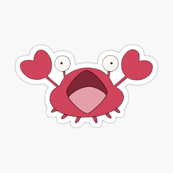 cleavage crab Sticker