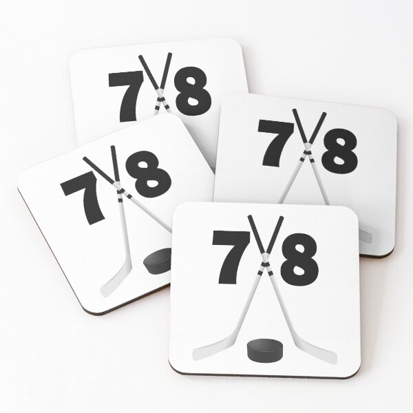 Item preview, Hockey number 78 - seventy eight with sticks and disc designed and sold by AllShirts21.
