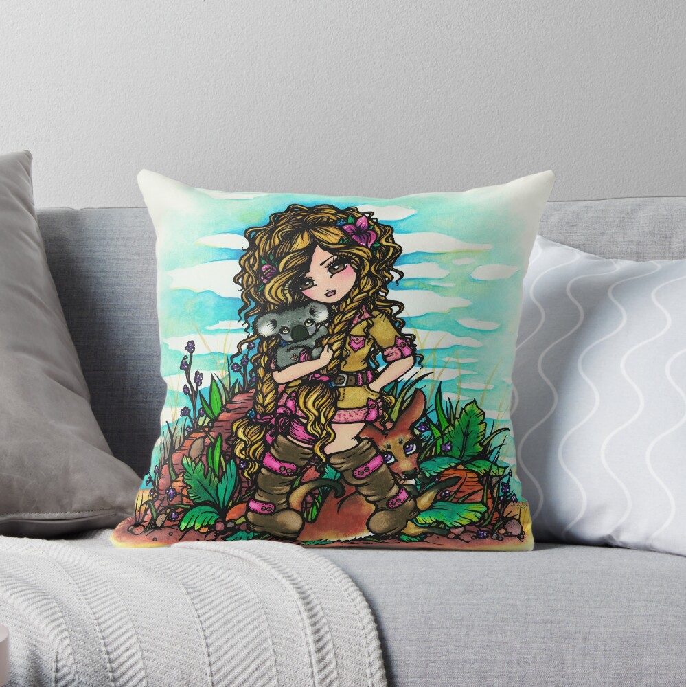 Item preview, Throw Pillow designed and sold by hannahlynnart.