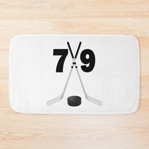 Item preview, Hockey number 79 - seventy nine with sticks and disc designed and sold by AllShirts21.