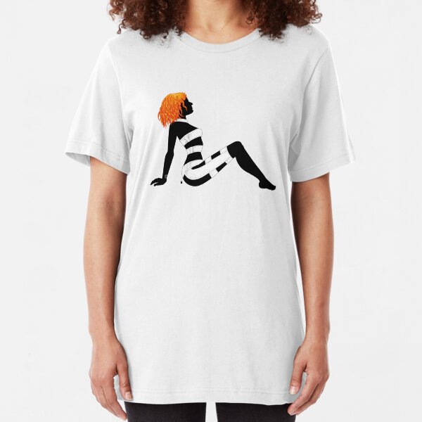 Leeloo Dallas Mudflap Slim Fit T-Shirt