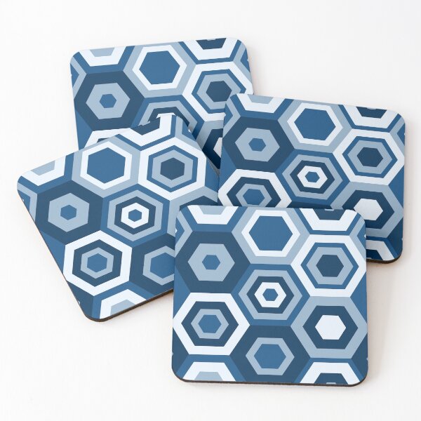 Item preview, Classic Blue Hexas designed and sold by artsytoo.