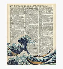 Wörterbuch-Kunst - die große Welle vor Kanagawa, Meer, Wellen Fotodruck