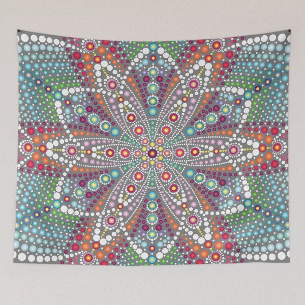 Item preview, Dots Flower Mandala Art Design designed and sold by mandalaspot.