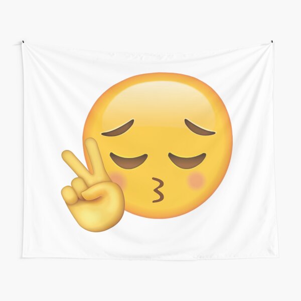 Item preview, Sad Peace Sign Emoji designed and sold by ArtsyJulez.