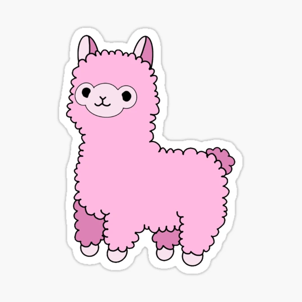 Sticker for Sale avec l'œuvre « Lama » de l'artiste stickscrunch