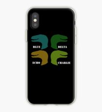 Vinilo o funda para iPhone Azul, Delta, Echo, Charlie