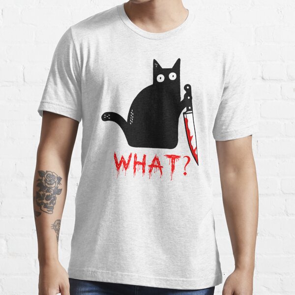 knife cat shirt