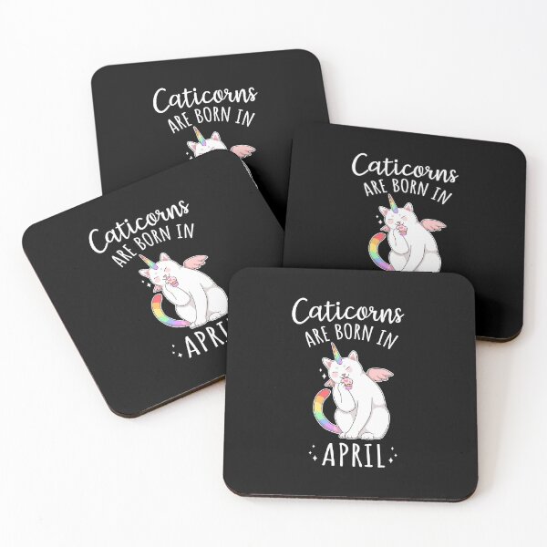 Item preview, CATICORNS ARE BORN IN APRIL, Cat Lover, Unicorn Lover, Birthday Party, Aries Birthday designed and sold by fatamyfan1.
